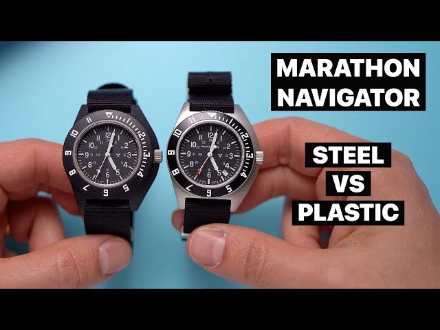 Affordable Pilot Watches: Marathon Navigator Steel vs. Plastic