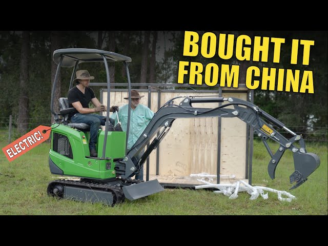 Unboxing & Testing my ELECTRIC mini-excavator from China!
