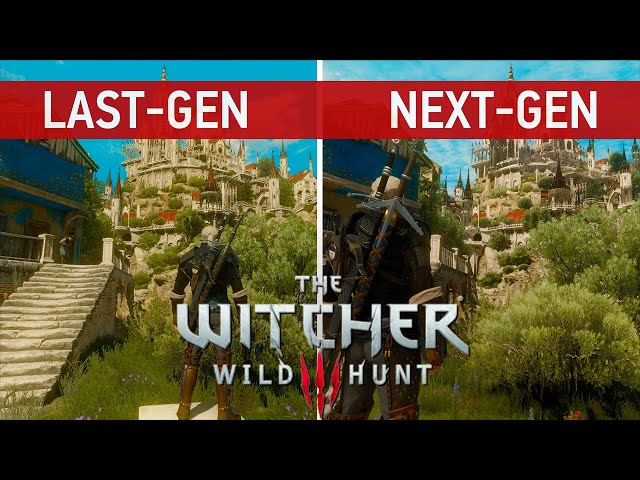 The Witcher 3: Wild Hunt Comparison - Next-Gen vs. Last Gen / Ray Tracing vs. Performance Mode
