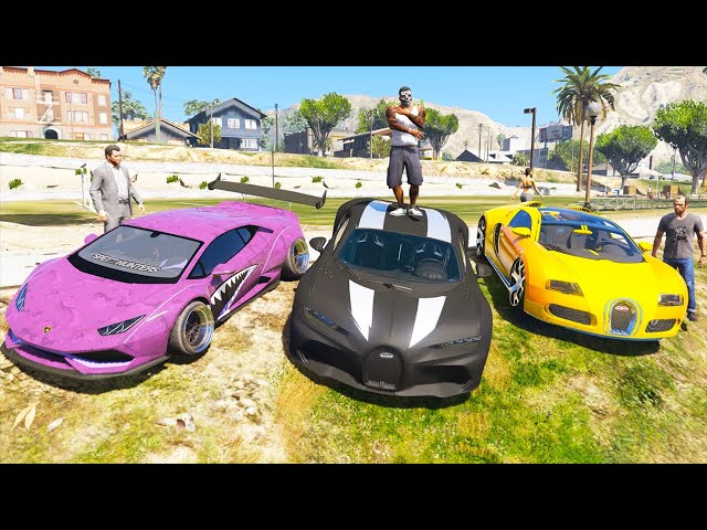 GTA 5 Stealing Super Cars with Franklin #19 (GTA 5 Expensive Cars - Real Life Cars)