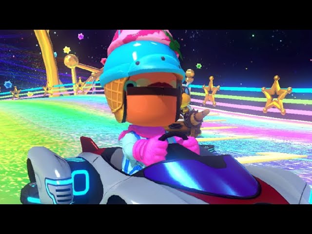 mario kart 8 wii rainbow road raging and funny moments