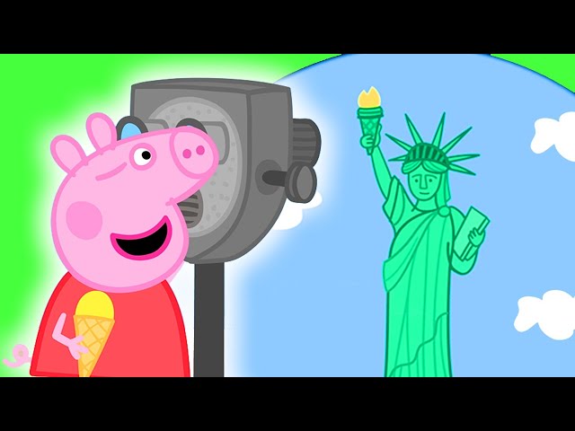 Peppa Pig's Adventure in America Peppa Pig Full Episodes| Peppa Pig Official Family Kids Cartoon