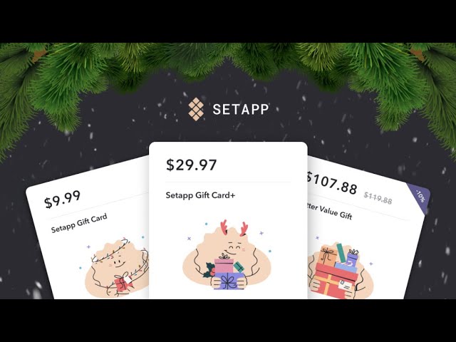Gift the joy of saved time with Setapp Gift Card