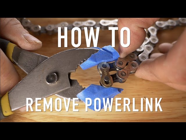 How To Remove Powerlink or Quick Link from Bike Chain (without special tools)