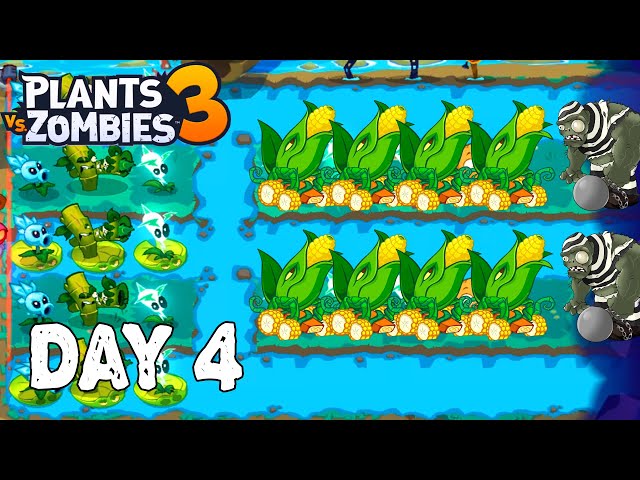 Plants vs Zombies 3 Full Gameplay Playthrough Part 2  ( Day 4 Complete )