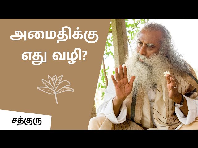 அமைதிக்கு எது வழி? - சத்குரு | What Is The Way To Be Peaceful? | Sadhguru Tamil
