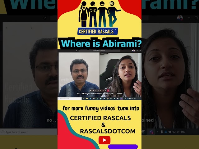 Where is Abirami? | Certified Rascals