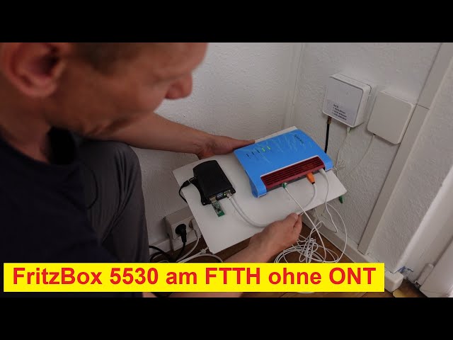 FritzBox 5530 per Glasfaser am GF-TA ohne ONT anschließen und einrichten