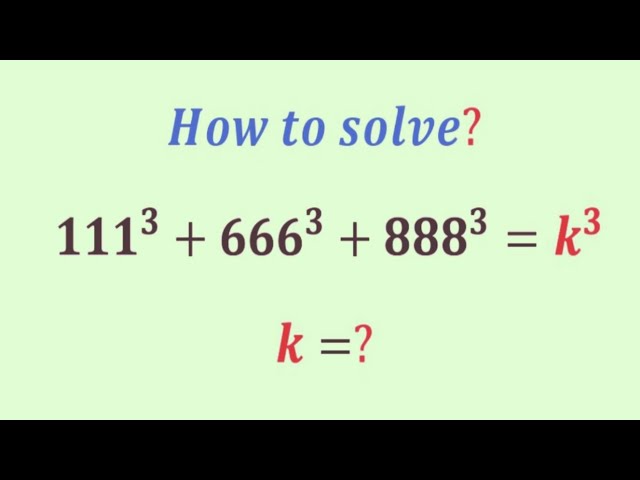 How to solve this Nice  exponential math algebra equation | Olympiad Problem | k=?