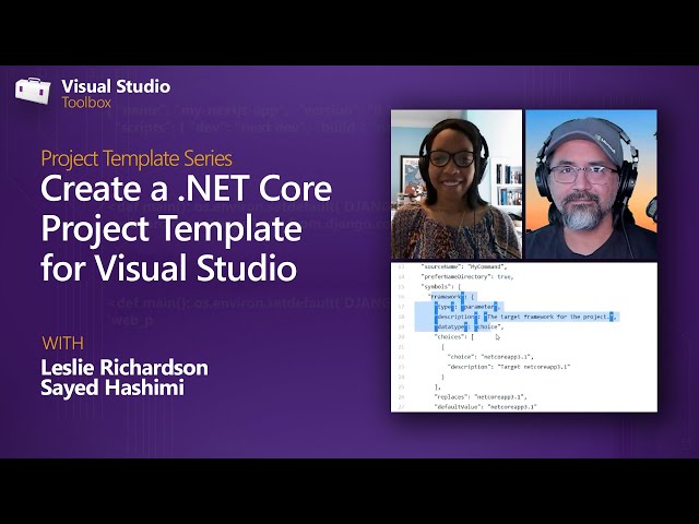 Create a .NET Core Project Template for Visual Studio