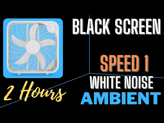 Royal Sounds - White Noise | 2 Hours of Box Fan Speed 1 Ambient For Improved Sleep, Study and Focus