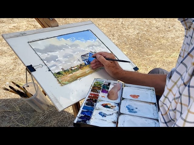 How to Paint Watercolours Outside  (despite the weather!)