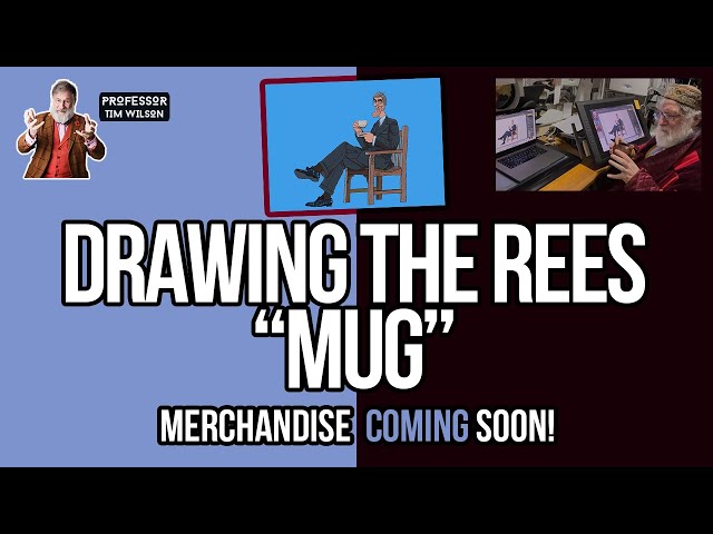 Drawing the Rees Mogg mug