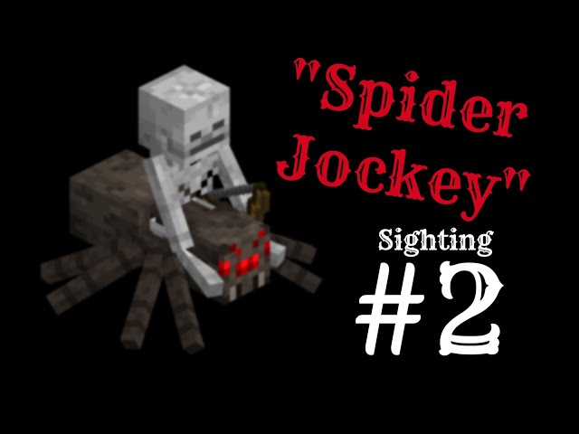 SPIDER JOCKEY SIGHTING #2 | While an Enderman keeps walking in the Water...