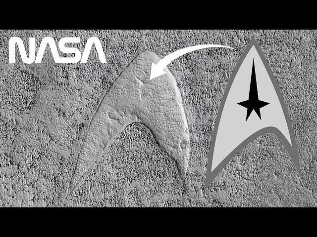 NASA Finds Star Trek Logo on Mars