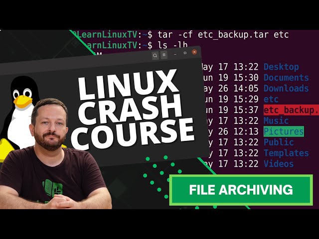 How to Archive Folders in Linux (tar and gzip tutorial) - Linux Crash Course Series