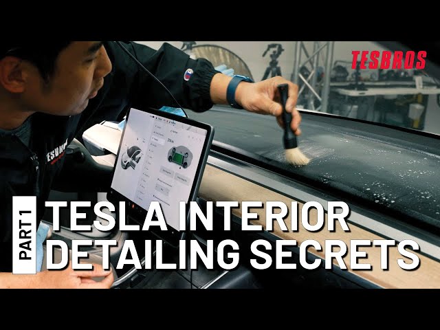 Detailer's Secrets On Interior Cleaning Your Tesla - Part 1 - TESBROS