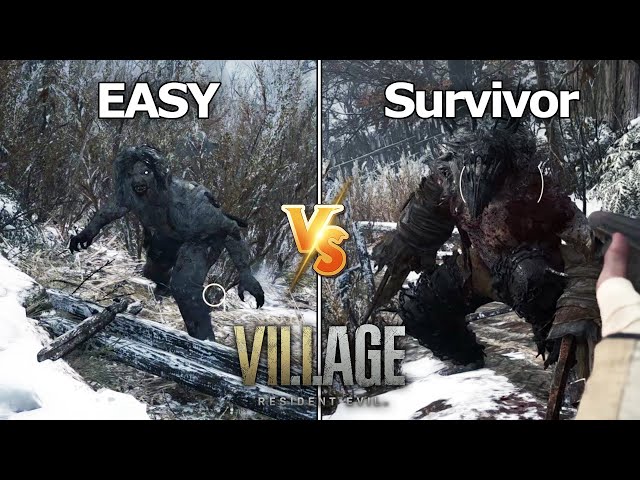 Resident Evil 8 Village - EASY vs. Village of Shadows Difficulty