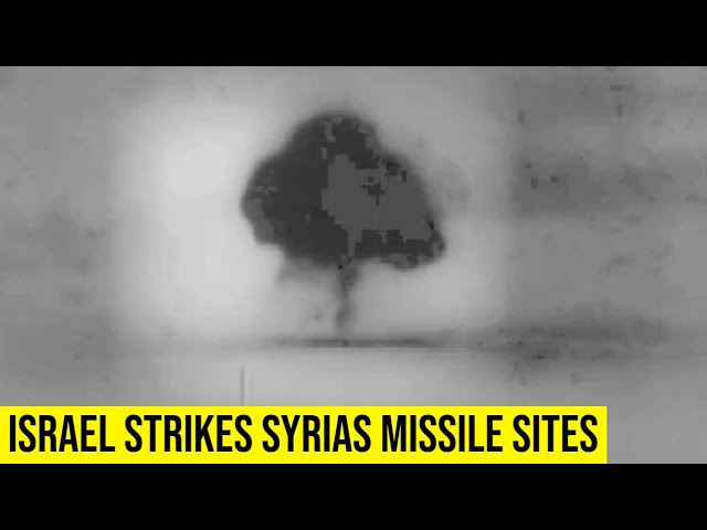 Israeli airstrikes target source of Syrian rocket fire.