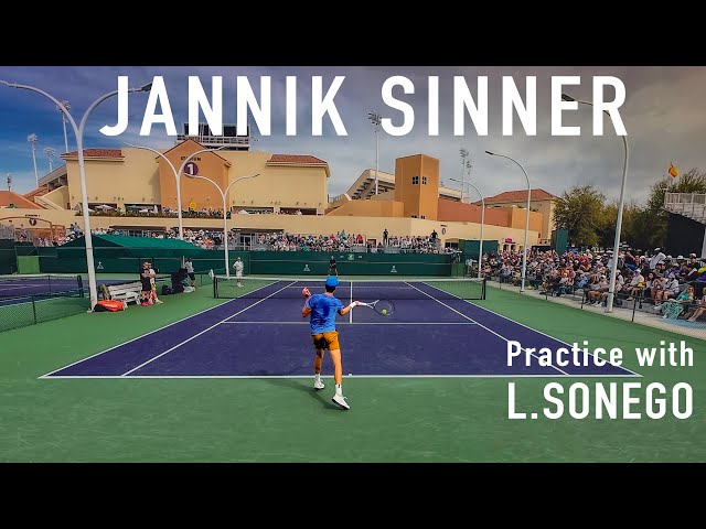 Jannik Sinner - Indian Wells Practice [2024]