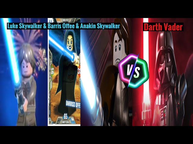 Lego Star Wars: TSS - Luke Skywalker & Barriss Offee & Anakin Skywalker Vs Darth Vader