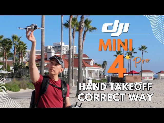 How to Hand Launch and Land DJI Mini 4 PRO SAFELY [Drone Hand Takeoff]