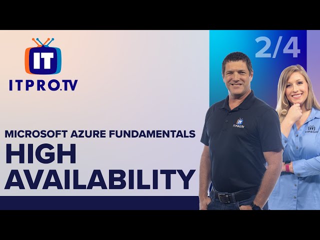 Microsoft Azure Fundamentals (AZ-900) Understand High Availability | First 3 For Free