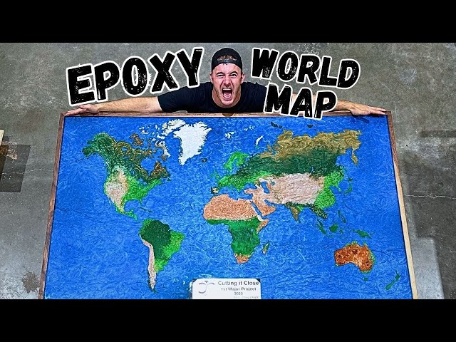 I Made A Hyperrealistic World Map Only Using Epoxy