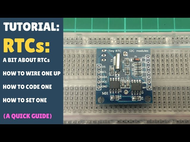TUTORIAL: How to wire up & code an RTC - Real Time Clock - Arduino (Module)