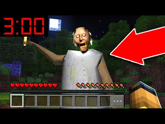 I FOUND GRANNY in Minecraft Pocket Edition at 3:00 AM! *SCARY*