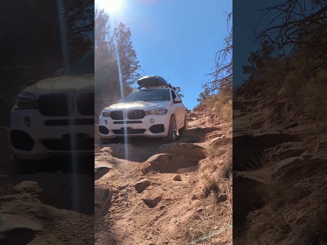 Lifted BMW F15 X5 on Devil's Staircase #bmwtech #newcar #mechanic #automobile #crazycars