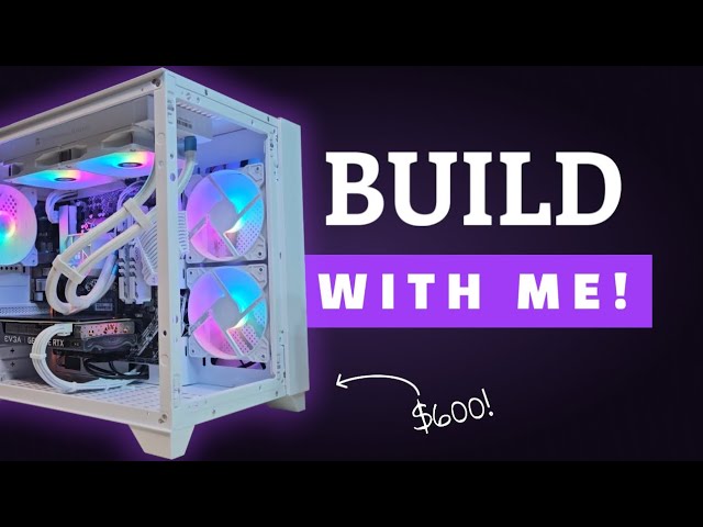 Build With Me! | Custom White RTX 3060Ti Gaming PC!