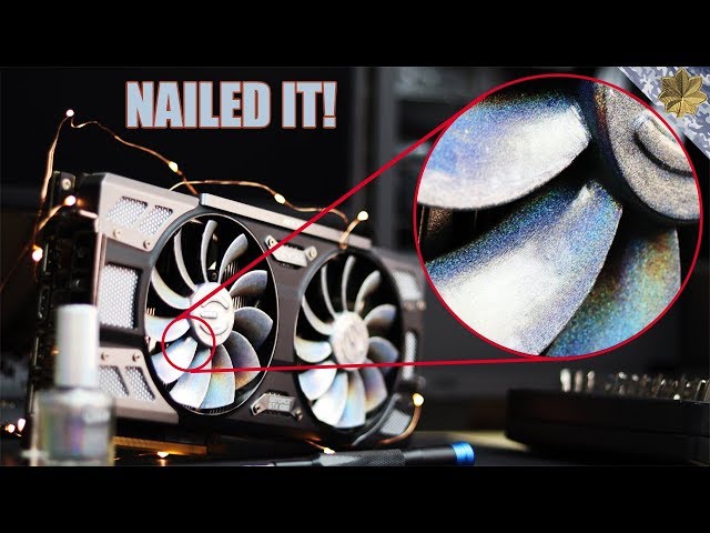 Holographic Paint Job | Does Painting Your GPU Fans Hurt Performance
