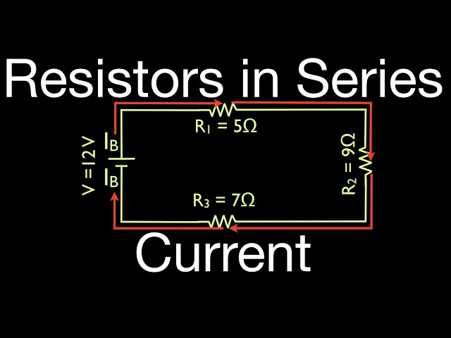 Resistors in Electric Circuits (12 of 16) Calculating Current for Series Resistors