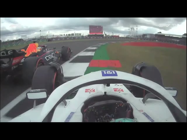 Mick Schumacher chasing Max Verstapen in Last 2 laps in Silverstone || Resume lap's