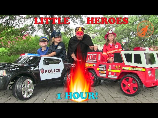 Little Heroes Compilation Video -1 Hour with The Spark, The Stealer, Fire Engines and Kid Cops