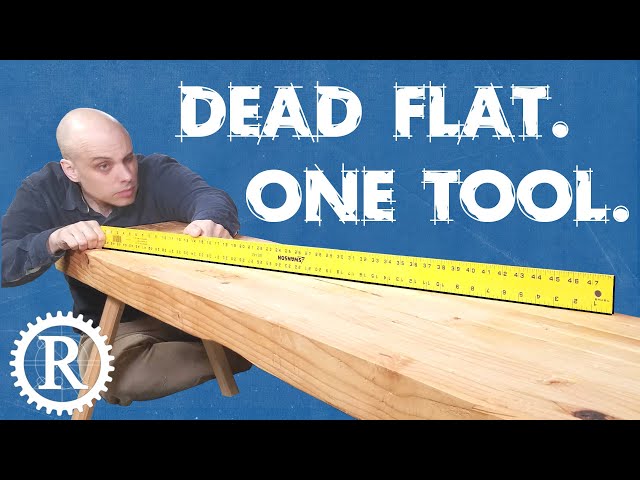 Flattening the $30 workbench with one cheap plane.