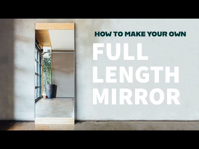 I Saved HUNDREDS!! Easy DIY Modern Framed Floor Mirror