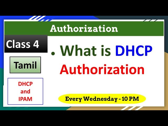 #4 Authorization of DHCP in Tamil | Huzefa #dhcp #computernetwork