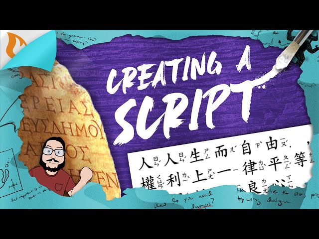 How to Make a Language: Writing Systems