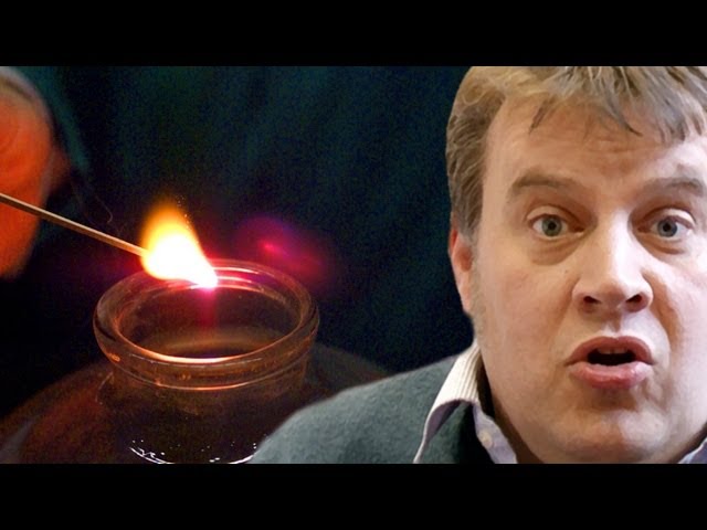 Lighting a Splint (slow motion) - Periodic Table of Videos