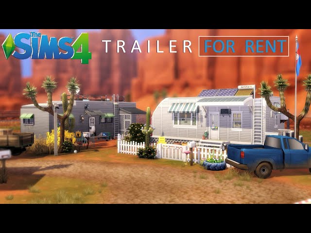 Trailer Park FOR RENT (noCC) THE SIMS 4 | Stop Motion