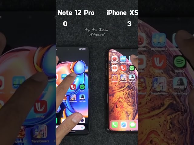 [SHORT] Xiaomi Redmi Note 12 Pro vs iPhone XS max