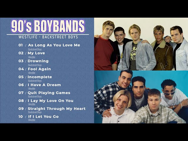 90s Boy Band Best Songs - Westlife, Backstreet Boys