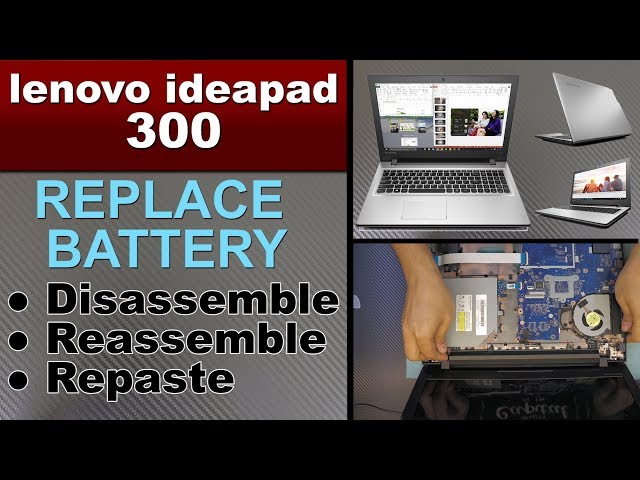 lenovo ideapad 300 BATTERY replacement , removal
