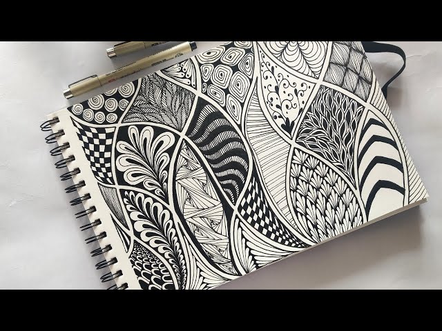 Zentangle art || Doodle patterns || Zen-doodle