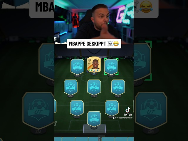 Mbappe geskipped 😂😂😂 #gamerbrother #gaming #trending #twitch #eafc24