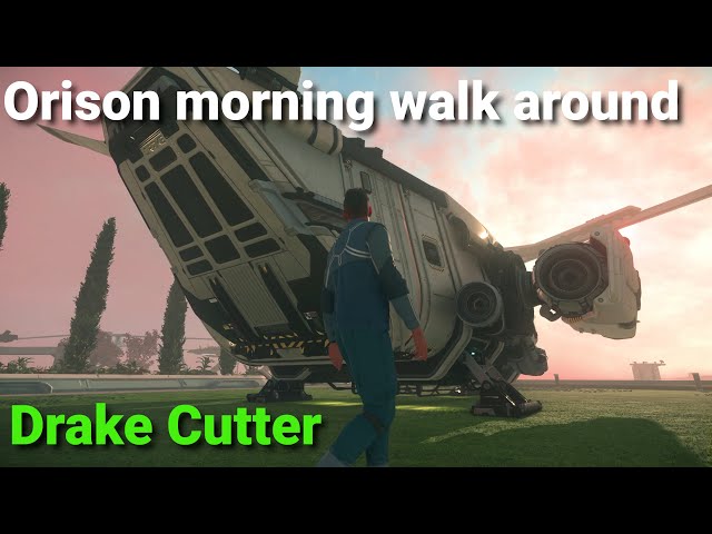 Orison Morning Drake Cutter exterior walk around #starcitizen #scifi #spaceopera #exploration