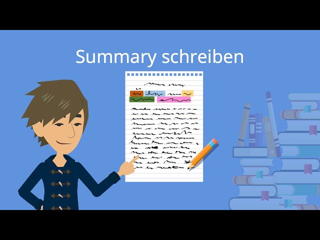 Summary schreiben: How to write a summary -- Studyflix