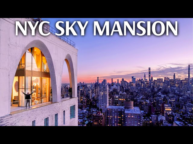 Inside a $33,000,000 Futuristic Sky Mansion | NYC Penthouse Tour
